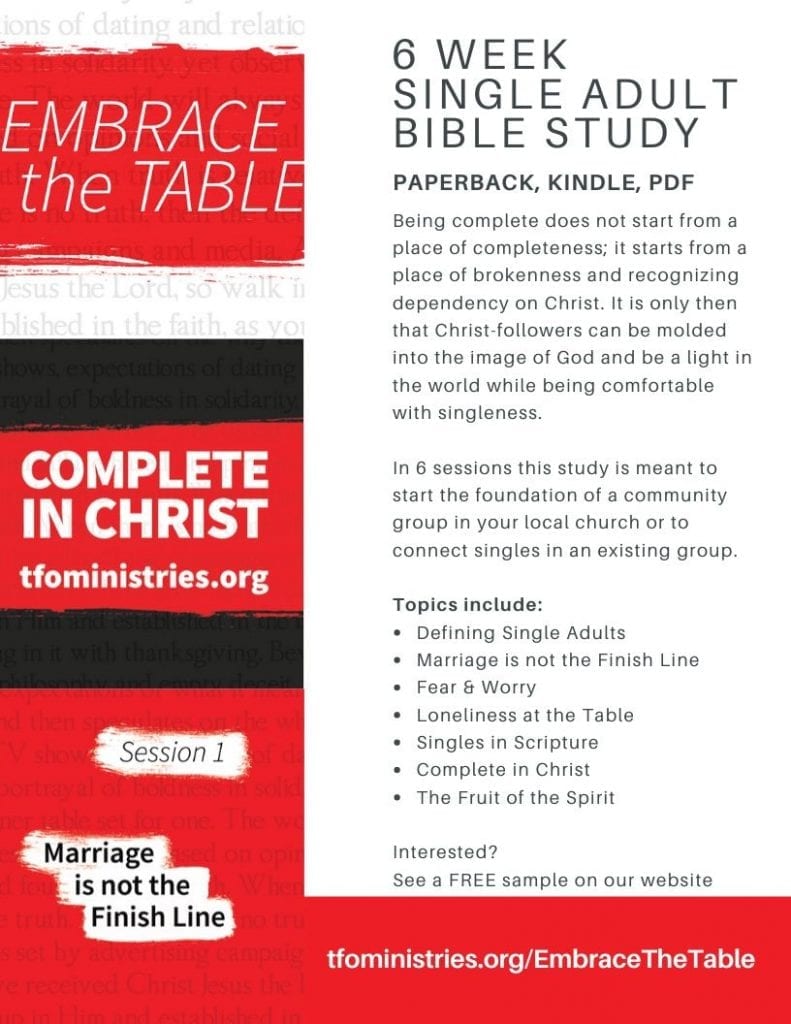 Names for a Singles Ministry | Table for One Ministries